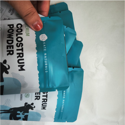 Milk Whey Protein Powder Used Matte White Zip Lock Packaging Stand up Plastic Pouch Sachet Doypack Bags with Zipper Customized